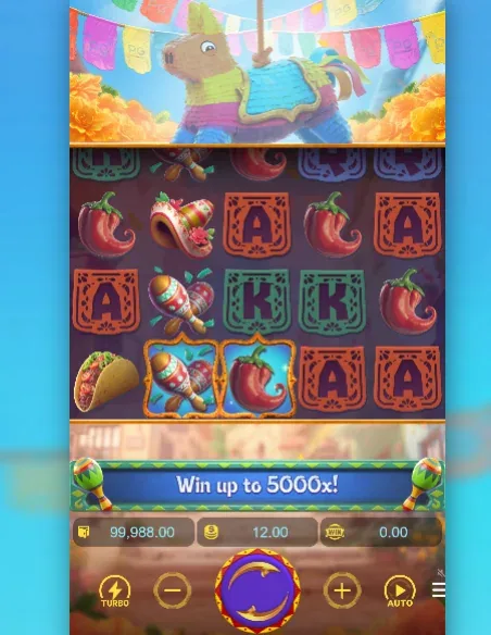 Pinata Wins Free Spins screen